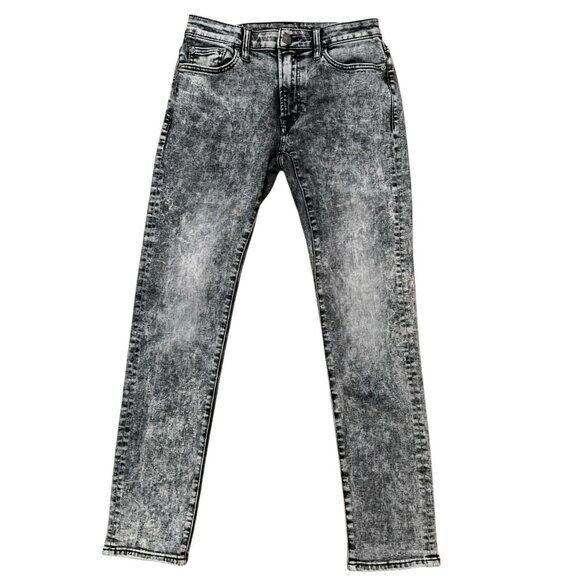 American Eagle Denim Jeans Mens 30x32 Skinny Fit Flex Stretch Acid Washed Gray - Picture 1 of 7